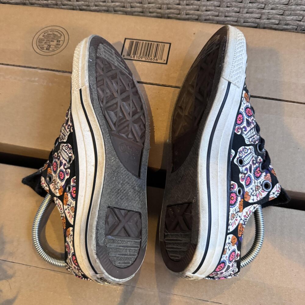 Converse Chuck Taylor All Star‎ Day of the Dead Low Top Shoes W7 M5 154893F - Picture 5 of 7